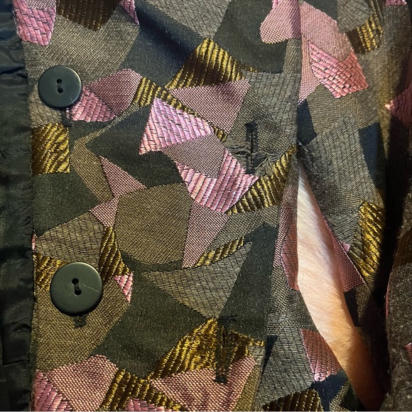 Banu Paris Jacquard abstract pattern coord suit set - Picture 9 of 14